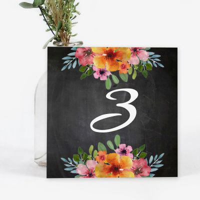 Número mesa boda Floweret Chalk
