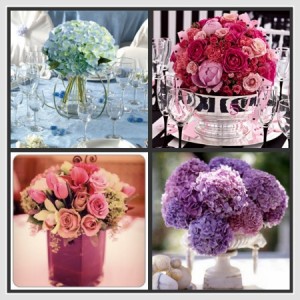 Arreglos florales para bodas de mesa