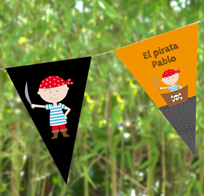 Ideas para decorar fiestas infantiles bandera pirata